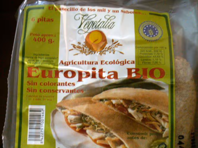 'Tipos de harinas: Pan de pita'